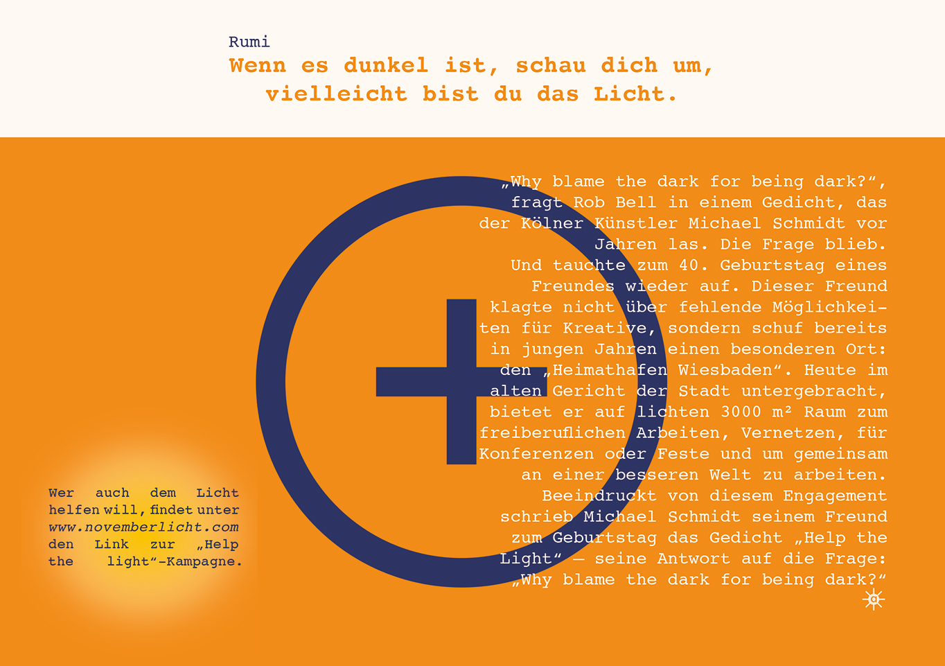 Novemberlicht –Du bist es, der die Welt erleuchtet Novemberlicht –Du bist es, der die Welt erleuchtet
