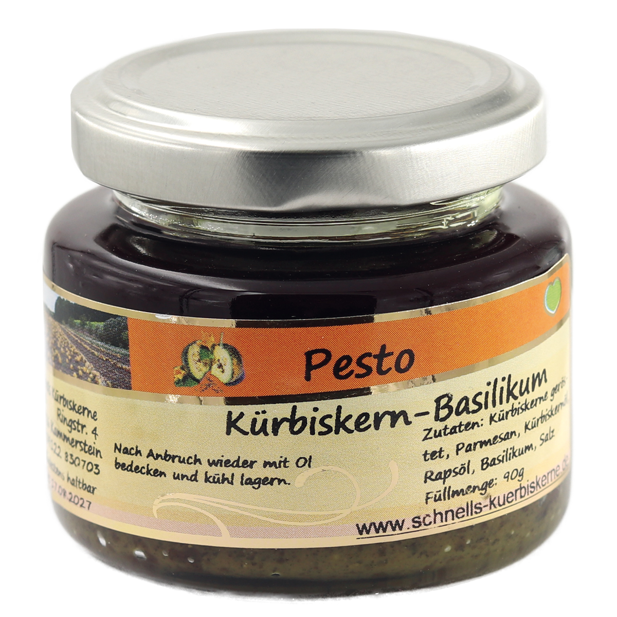 Kürbiskern-Basilikum-Pesto