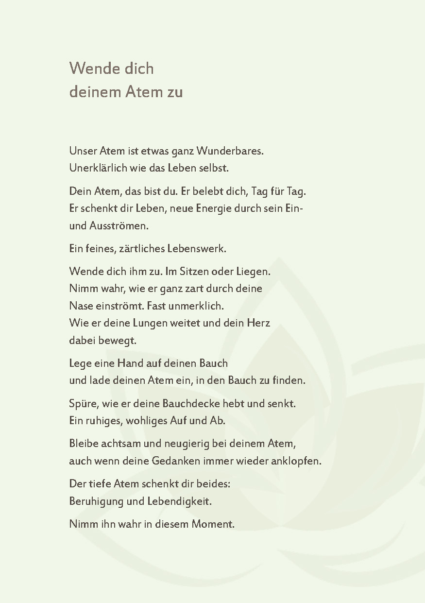  Das Leben und die Liebe stärken – Impulse für Menschen mit oder nach einer Krebserkrankung