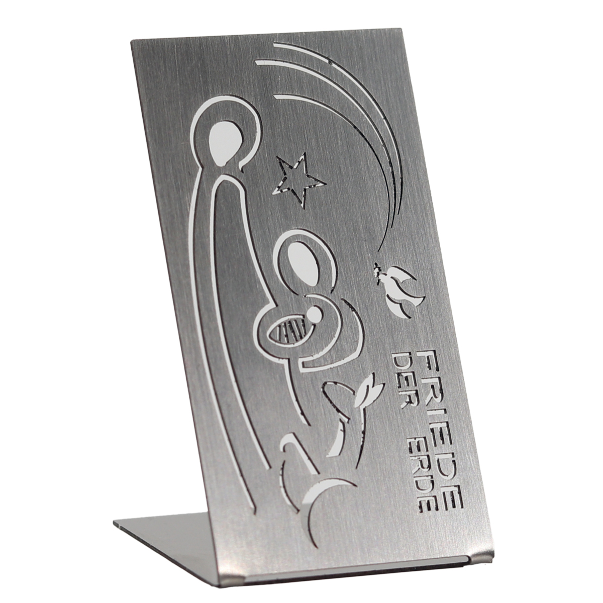 Krippe aus Edelstahl