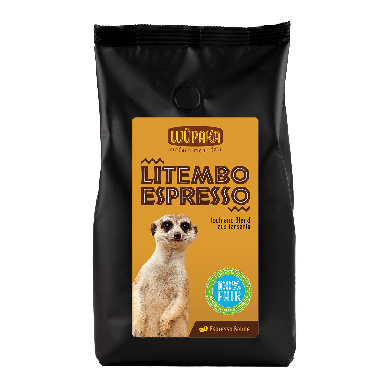 Kaffee Espresso Tansania, 500g ganze Bohnen