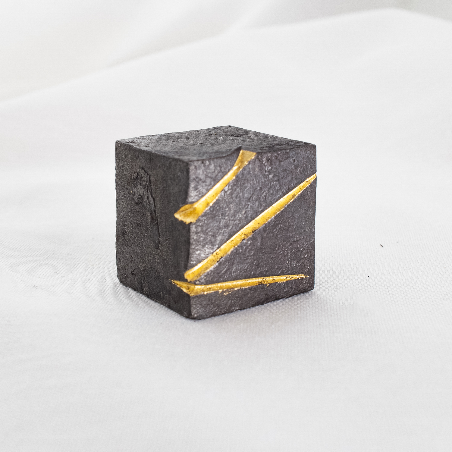 Stahlwürfel "Dreifaltigkeit Gold"
