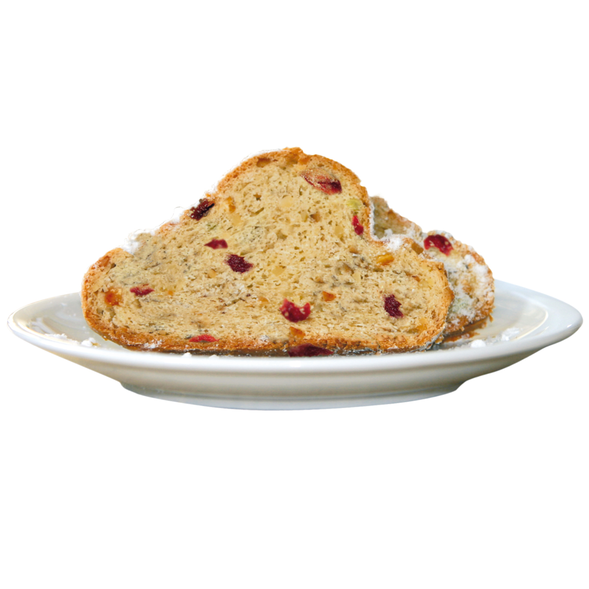 Dinkel-Christstollen mit Cranberries