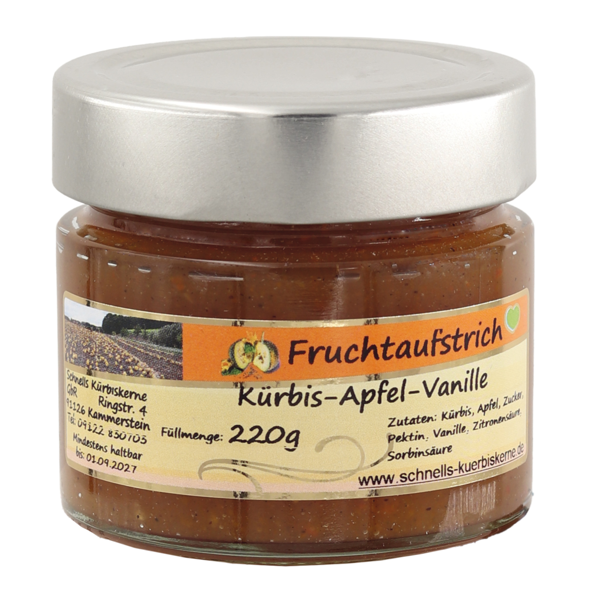 Fruchtaufstrich Kürbis-Apfel-Vanille Fruchtaufstrich Kürbis-Apfel-Vanille